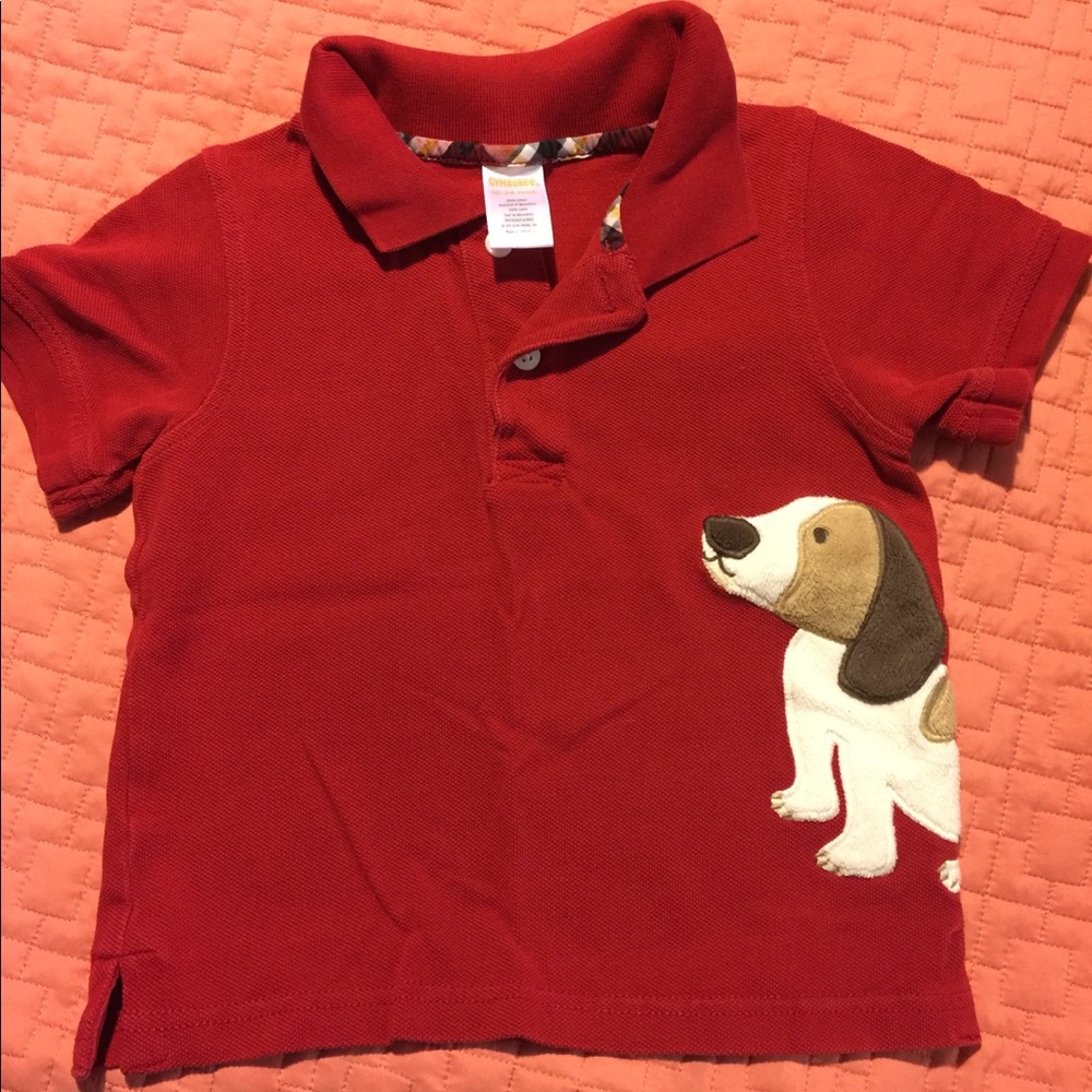 Gymboree textured Dog Polo shirt